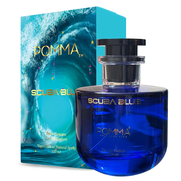 POMMA POUR HOMME LONG-LASTING EAU DE PARFUM SCUBA BLUE NEW AROUND 100 ML